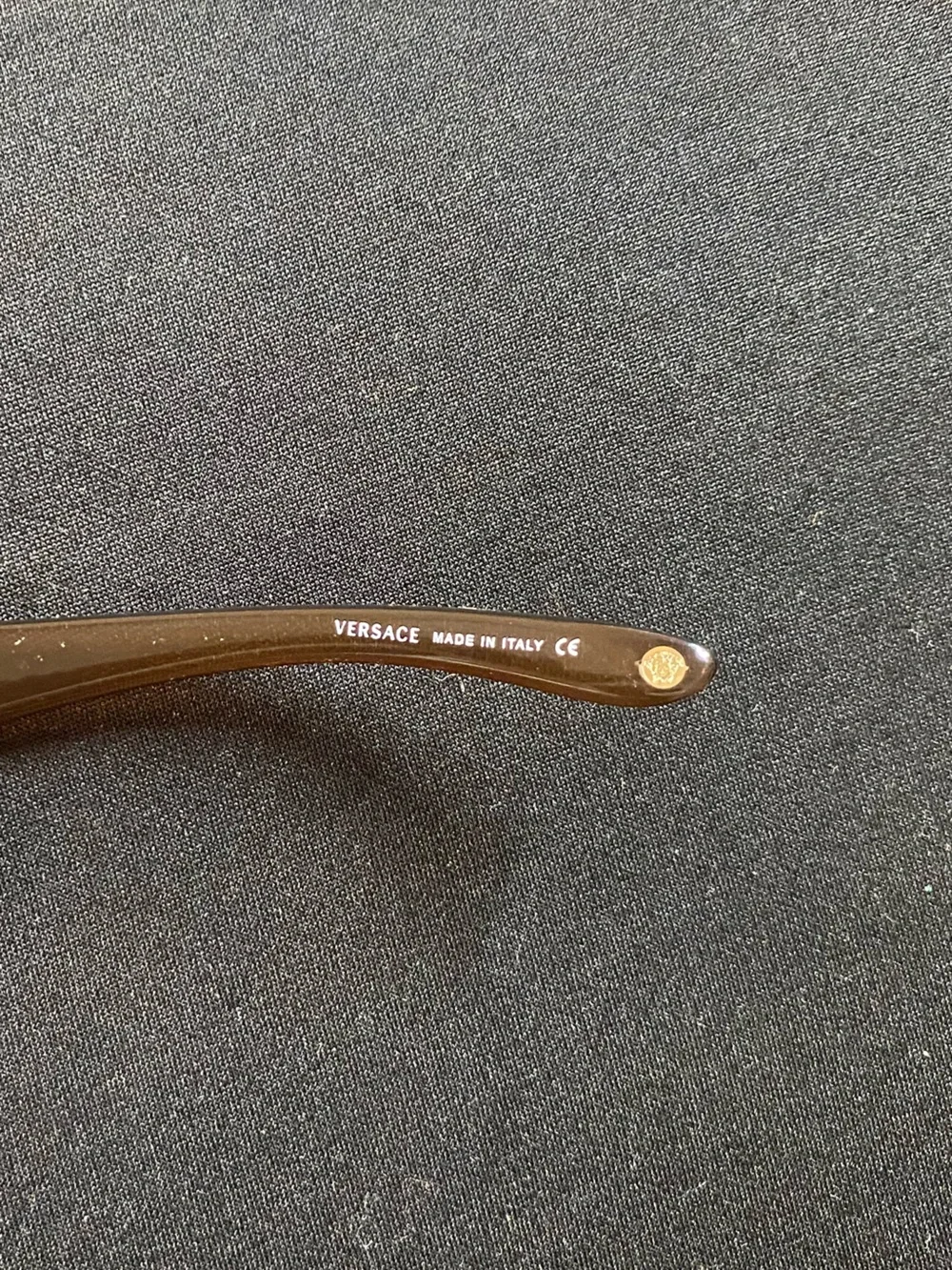 Versace Brown Amber Oversized Sunglasses